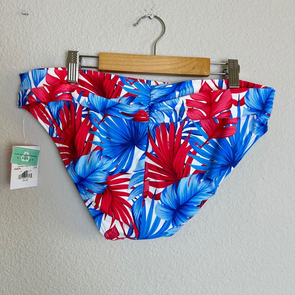 Sunsets American Dream Unforgettable Bikini Bottom XL Red White Blue Tropical - Picture 3 of 7